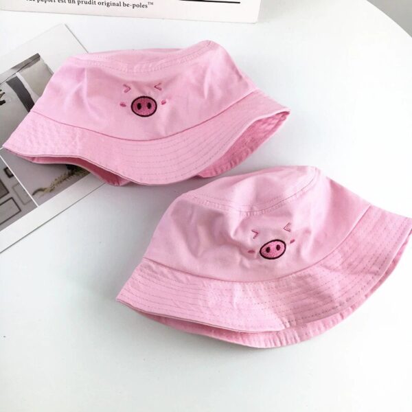 Gorra Pescador Rosa fondo blanco Porkylandgdl