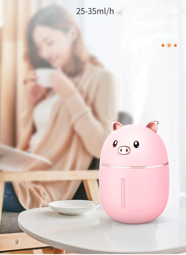 Humidificador Cerdito Rosa y modelo Porkyland